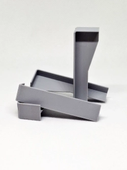 Соединитель для плинтуса 58*16 мм, стык (серый)- 4 шт.