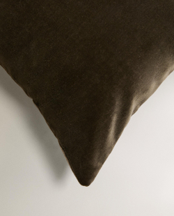 Zara Home наволочка декоративная из хлопка, хаки, 40x60 см