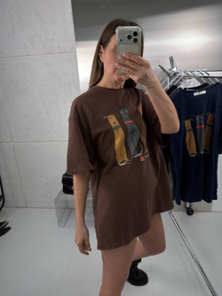 Футболка женская артикул 917-1 цвет "коричневый"