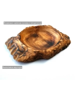 Деревянная сервировочная тарелка из Кедра