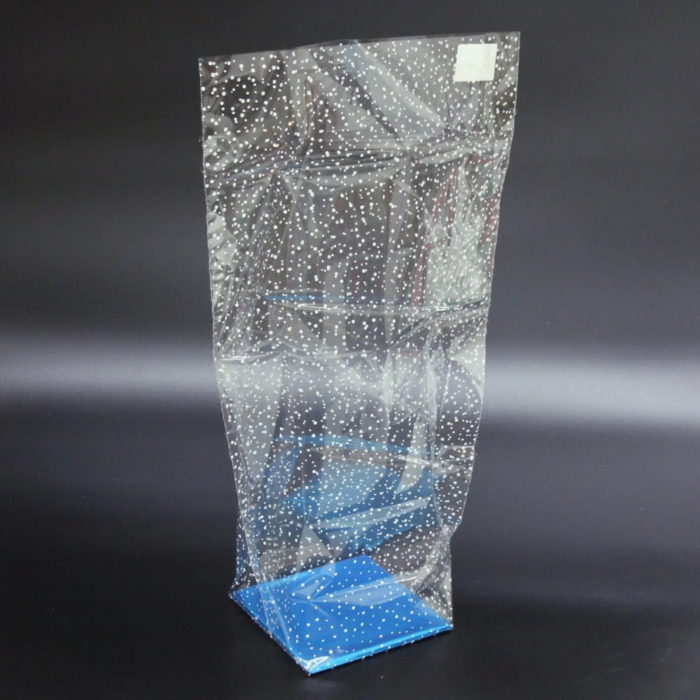 Пакет на жестком дне, рисунок «мошка» (дно 14*14; выс.53см)