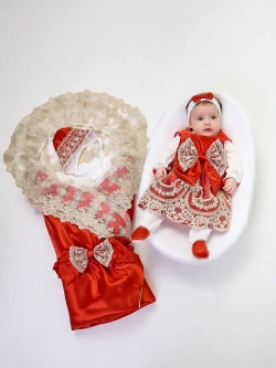 Конверт на выписку с платьем летний