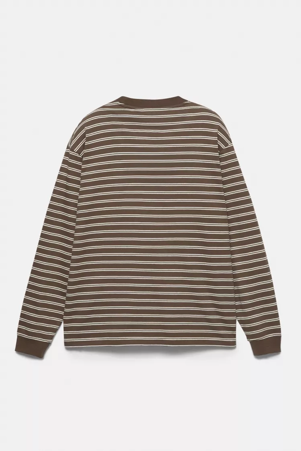 PULL&BEAR Футболка в полоску с длинным рукавом Ford, коричневый