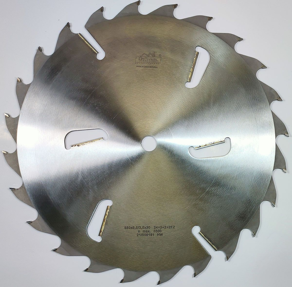 Пила дисковая TCT "Pilana" 550x5.5/3.5x30 z24+6 94.1 FZ