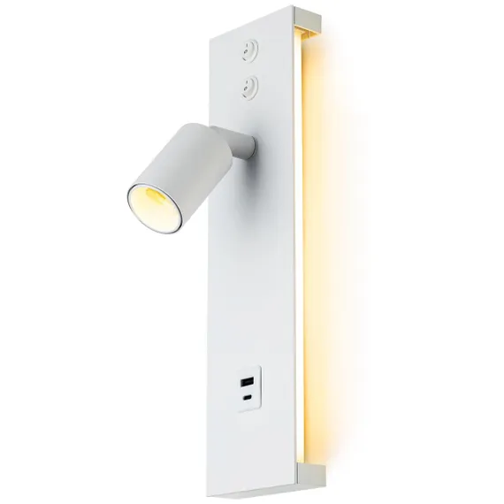 CL704460 Декарт Белый Св-к Настенный с USB