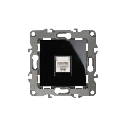 Розетка ЭРА Серия 12 12-3107-06 информационная RJ45 IP20 чёрный