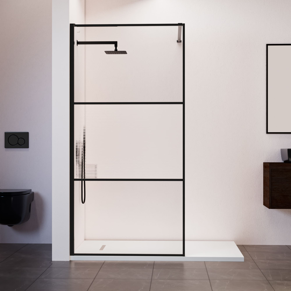 Душевая перегородка RGW WA-09B (Ribbed (Ребристое), 900)