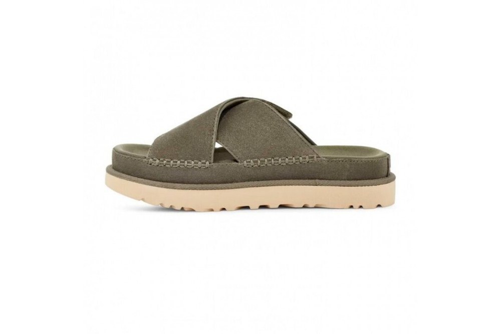 UGG Goldenstar Cross Slide - Moss Green