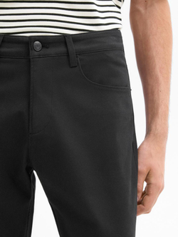 Massimo Dutti Зауженные брюки из смесового хлопка, серый