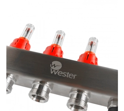 Коллектор с расходамерами 1"-3/4" - 7 вых. Wester MUFS