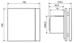 Накладной вентилятор Soler Palau SILENT-100 CZ MATT WHITE DESIGN 4C