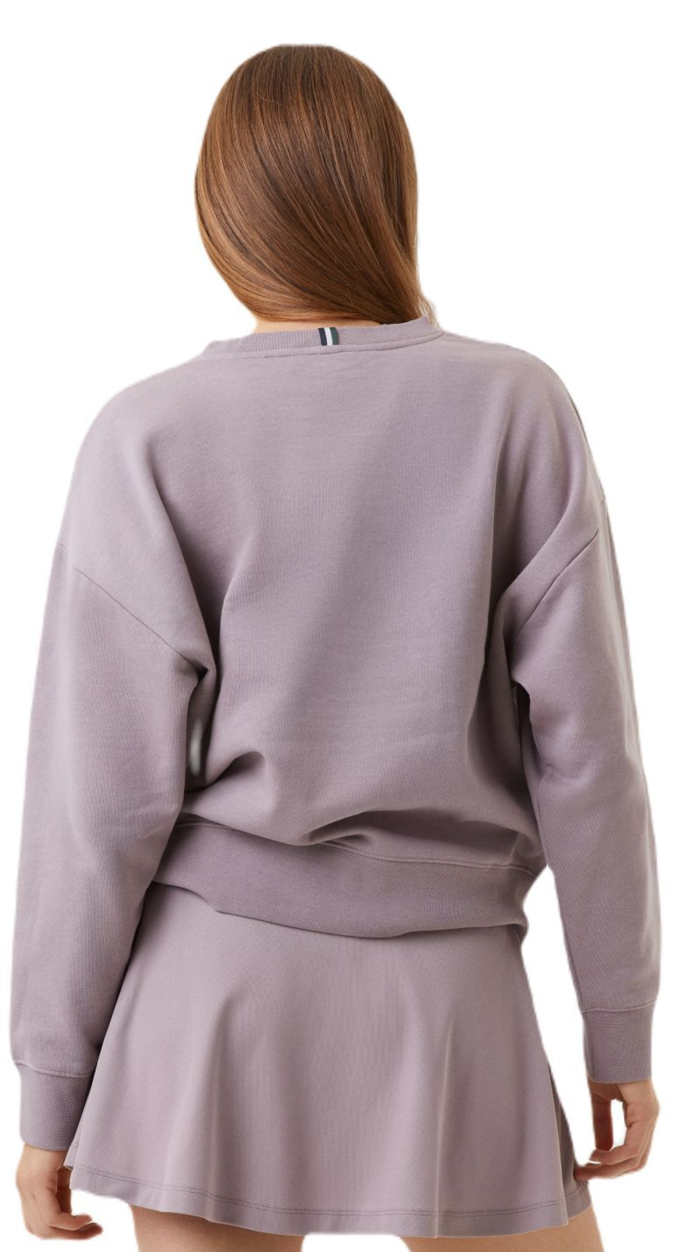 Женская Кофта теннисная Björn Borg Ace Boyfriend Crew - purple dove