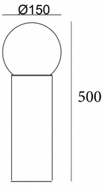 Наземный низкий светильник Escada 30001 30001G/01