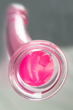 Нереалистичный фаллоимитатор Jelly Dildo XL Toyfa Basic, TPE, Розовый, 22 см