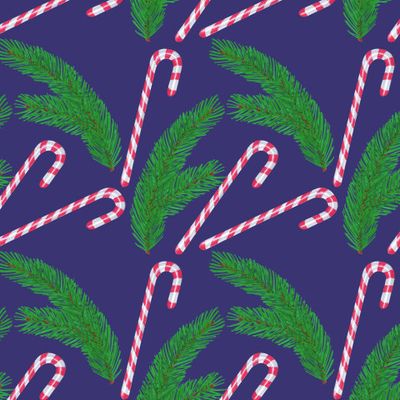 Еловые веточки и новогодняя карамель