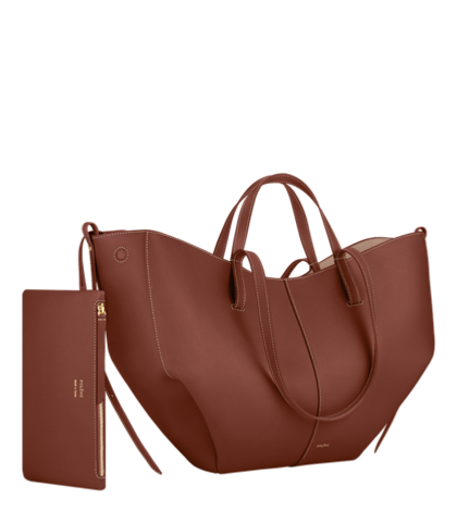 Сумка Polene Cyme EDITION TEXTURED COGNAC