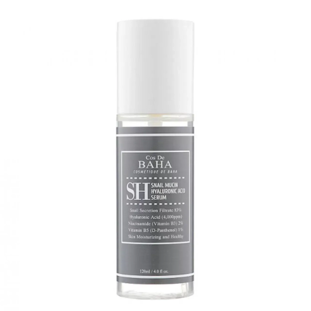 Cos De BAHA Сыворотка для лица с муцином улитки - Snail mucin hyalronic acid serum (SH), 120мл, шт