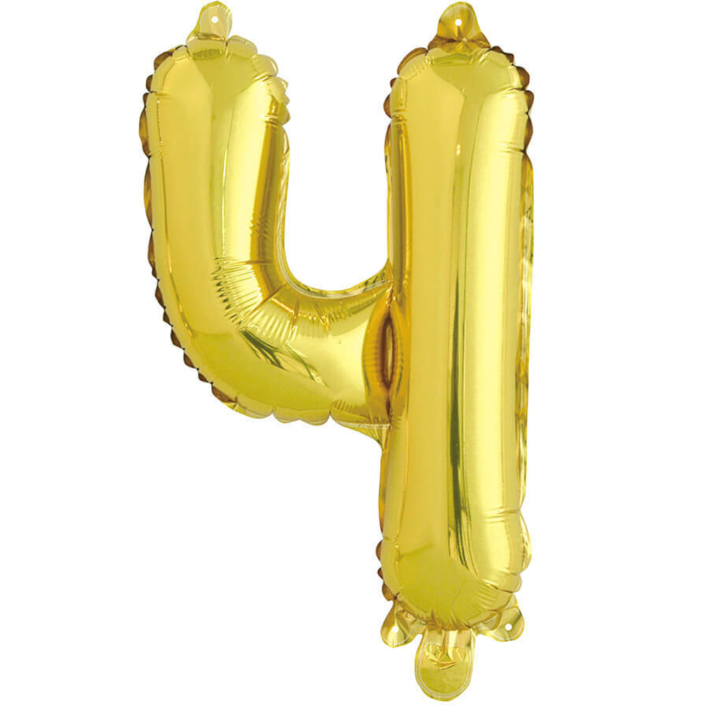 Шар Мини-Буква золото (воздух)
