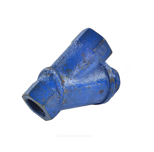 Фильтр магнитный сетчатый Y-образный чугун Ду 25 Ру16 G1" ВР ФММ со сливной пробкой Мегастрой