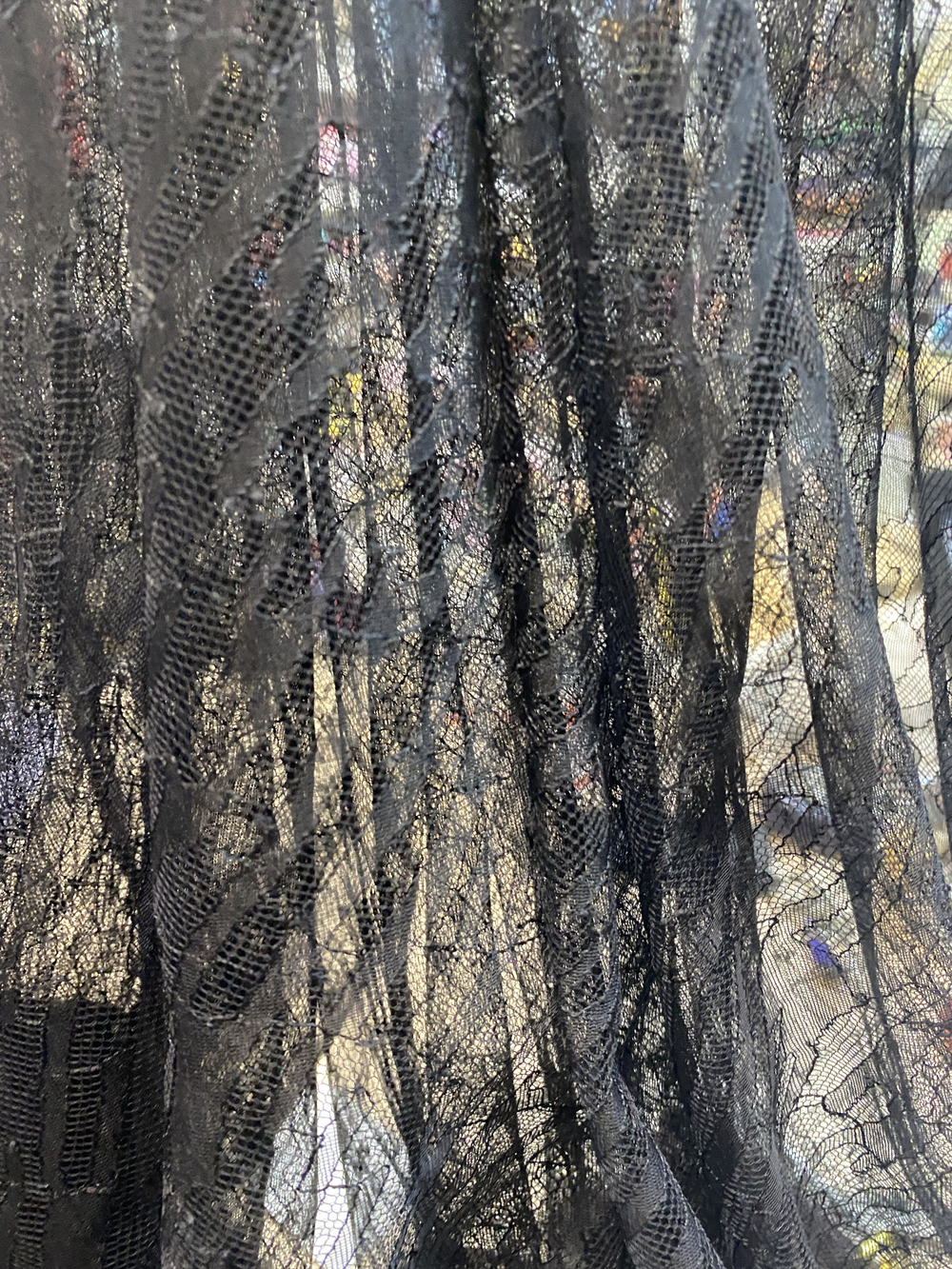 Полотно кружевное (Италия) ш-130см отрез 1,45см