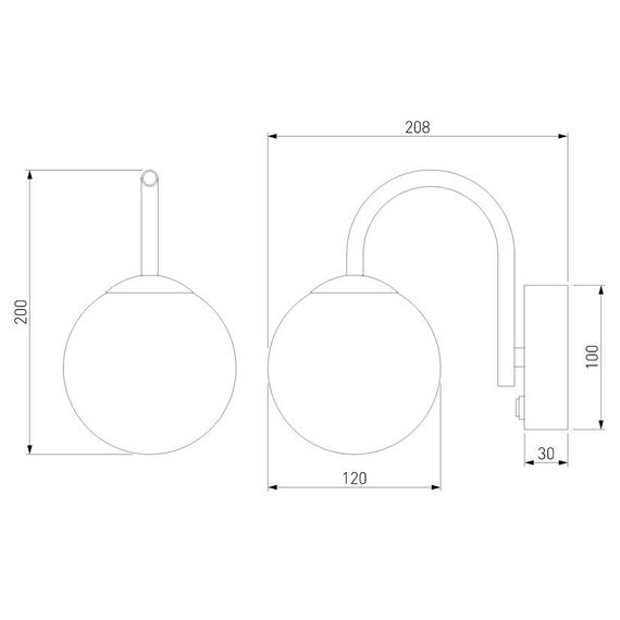 Бра Bogates Brook 360/1 хром