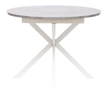 Стол раздвижной Leset Капри Цемент/Белый