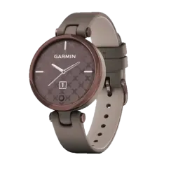 Lily темно-бронзовый безель, корпус цвета Paloma и итальянский кожаный ремешок