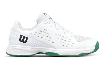 Детские Кроссовки теннисные  Wilson Rush Pro Jr - white/white/bosphorus