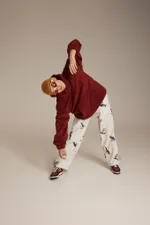 Брюки Called a Garment Флисовые Birds Женские Молочные