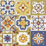 Плитка настенная Frida Mix glossy 150x150х7 мм