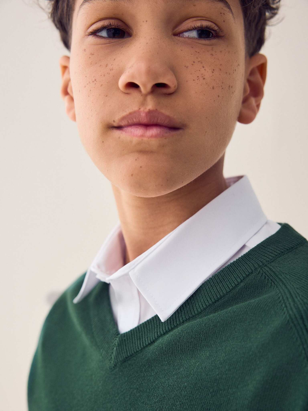 Джемпер школьный для мальчика Next Q90-643, Темно-зеленый