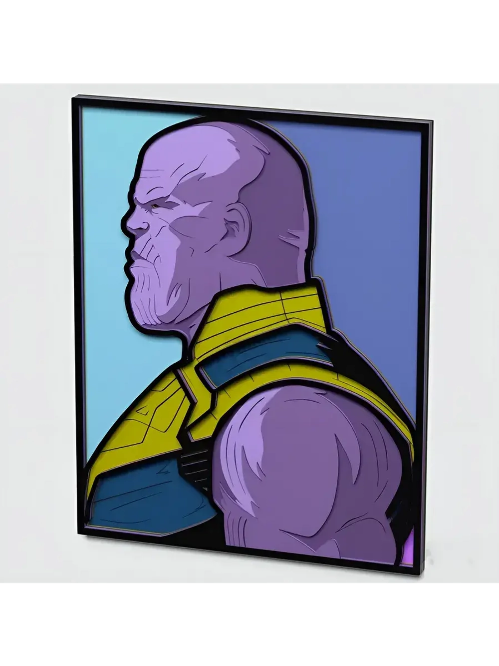3D Картина по номерам из дерева Танос, 23x30 см