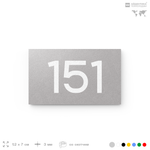 Номер на дверь 151, табличка на дверь для офиса, квартиры, кабинета, аудитории, склада, голубой 120х70 мм, Айдентика Технолоджи