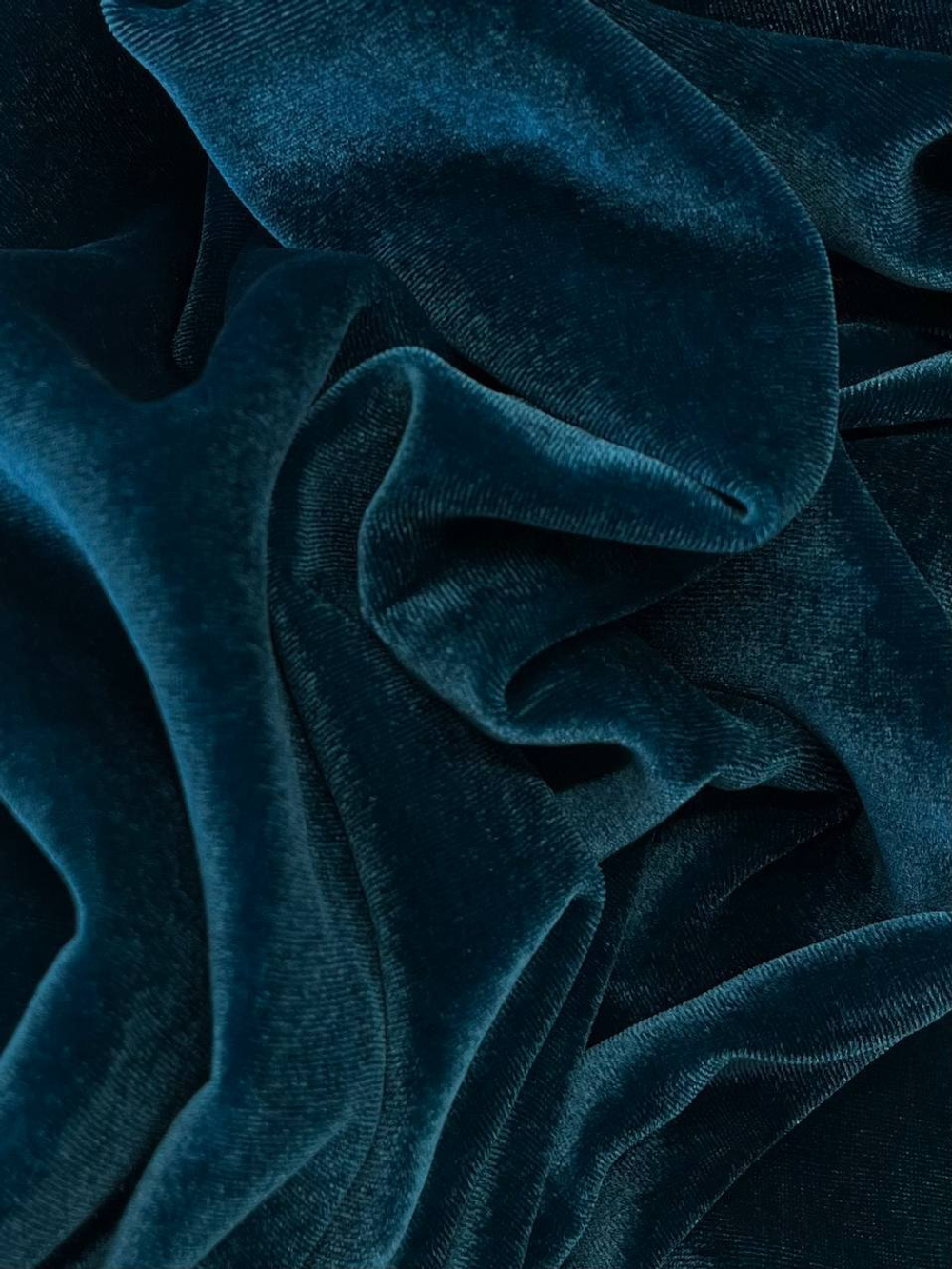 Бархат вискоза с п/э бирюзовый