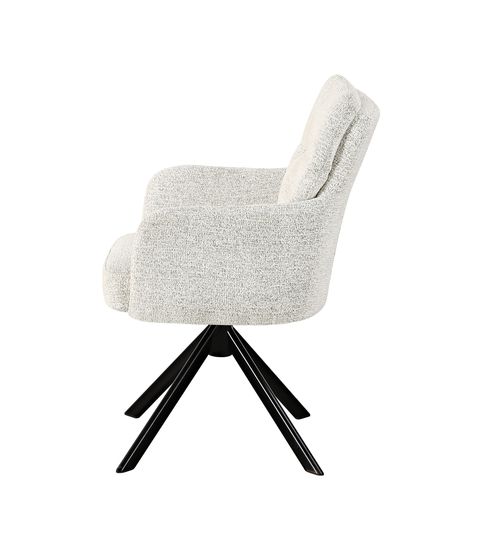 Стул обеденный Rue светло-серый крутящийся