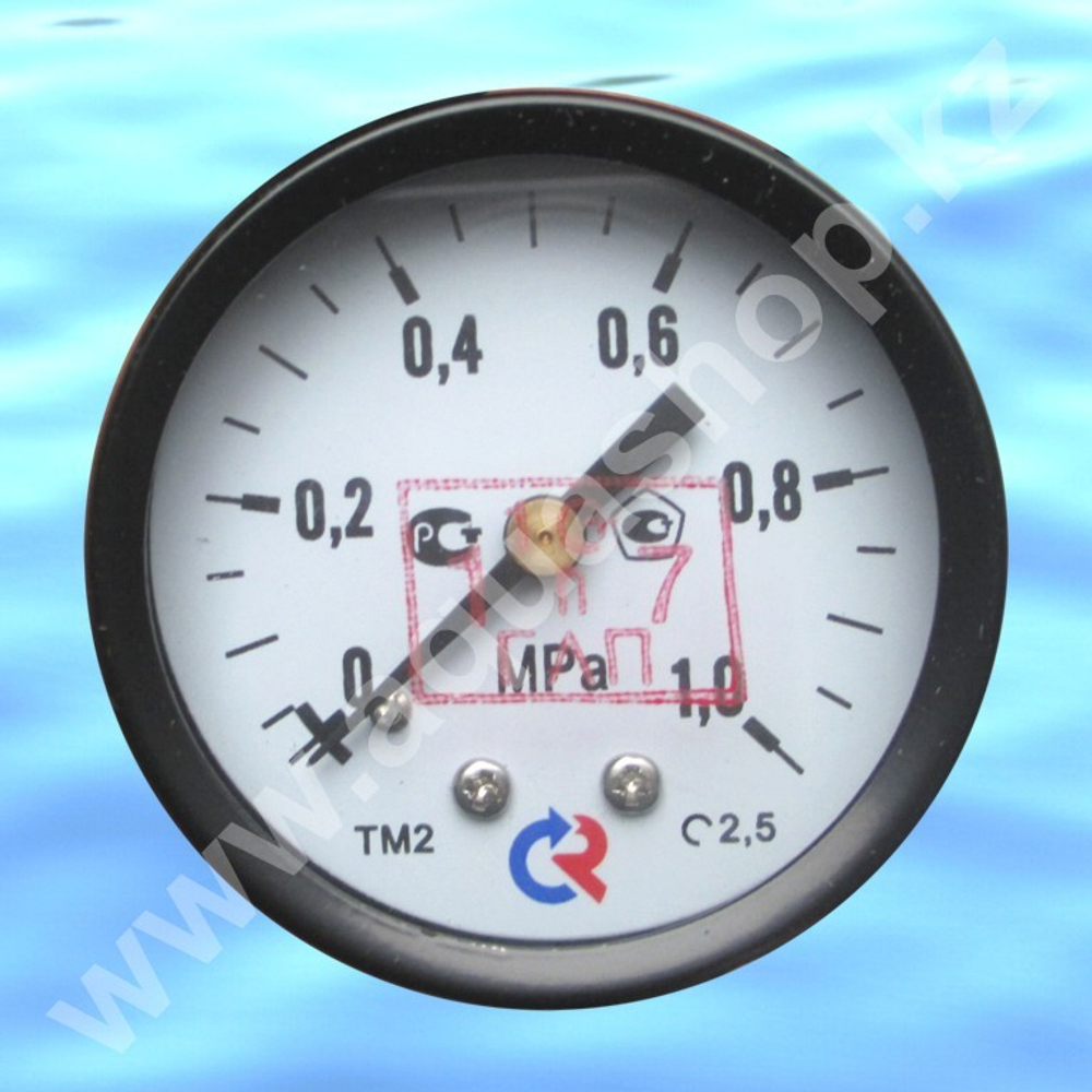 Манометр ТМ-210.00 (0-1,0МРа), 50 мм - осевой