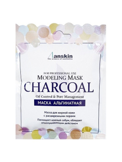 Маска альгинатная для кожи с расширенными порами Anskin Charcoal Modeling Mask 25 гр