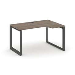 Style Project Стол рабочий эргономичный SN-59O.SPA-011(R) Вяз Благородный/Металл Антрацит/Черный Заг