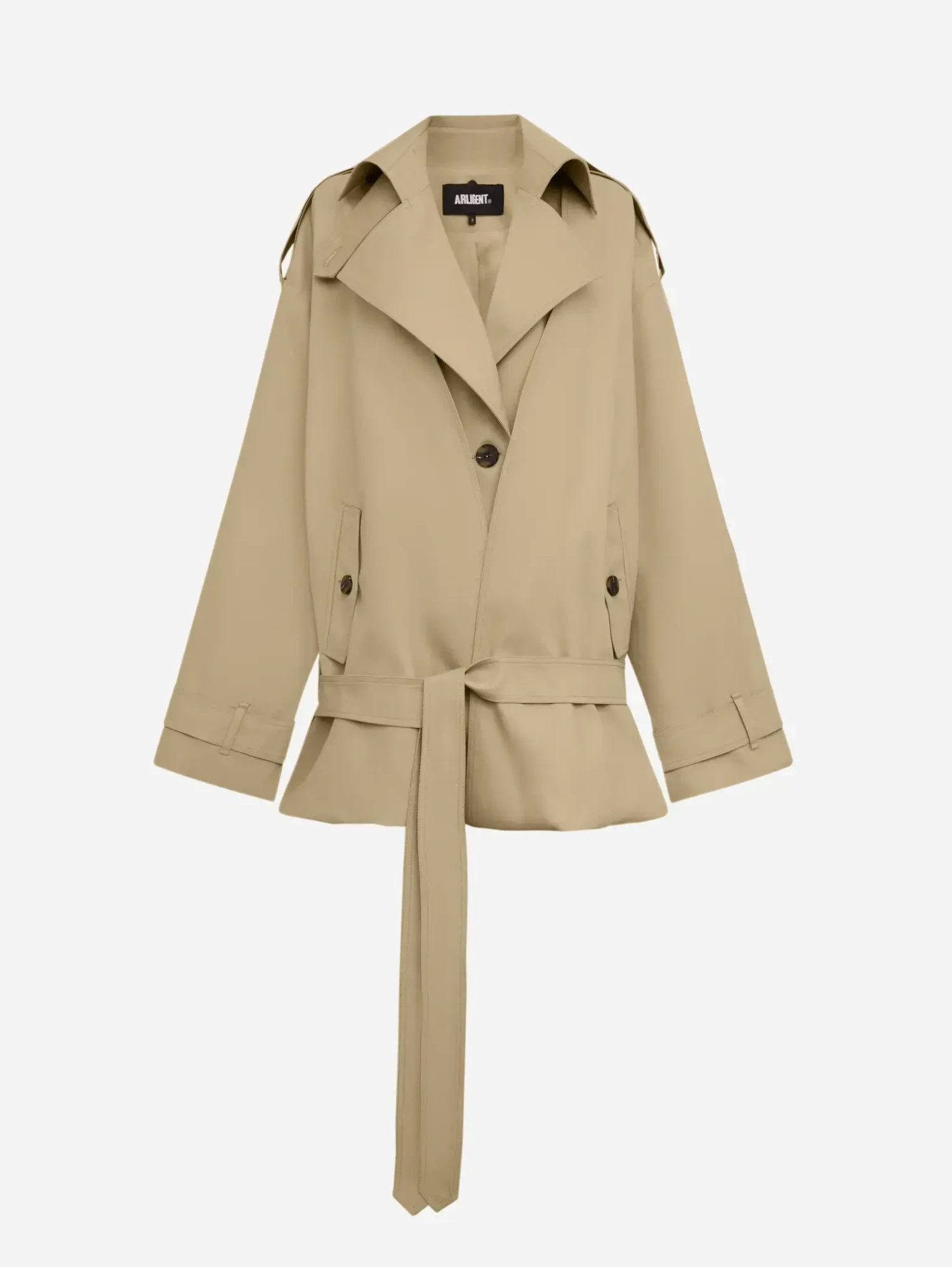 Тренч-трансформер бежевый