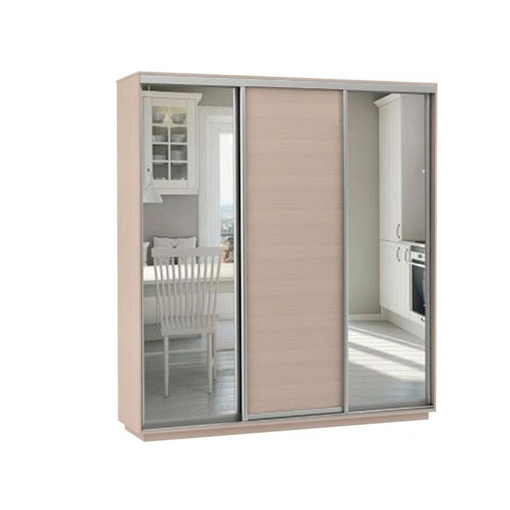 Шкаф-купе "Экспресс Медиум № 2 Трио" (дуб молочный) 2400х1800, МК Е1, г. Белореченск