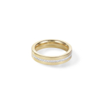 Кольцо Coeur de Lion Crystal 17.2 мм 0326/40-1800 54 цвет прозрачный, золотой