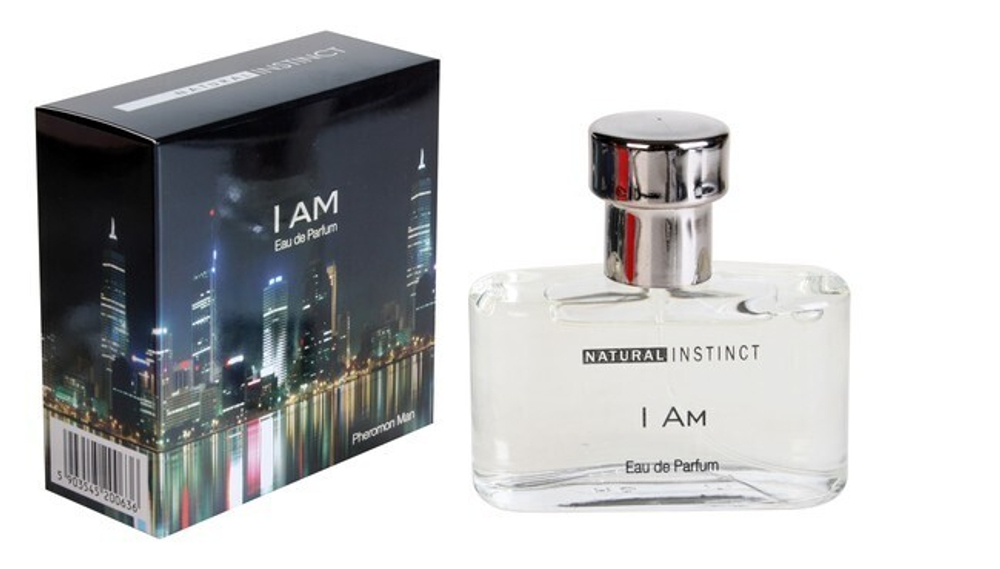 Парфюмерная мужская вода с феромонами "I am" 100 мл (Цвет: прозрачный)