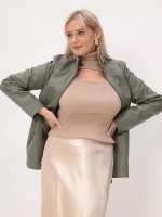 Куртка из экокожи больших размеров