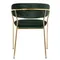 Стул Turin зеленый с золотыми ножками