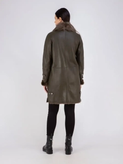 Дубленка зима натуральная длинная Турция