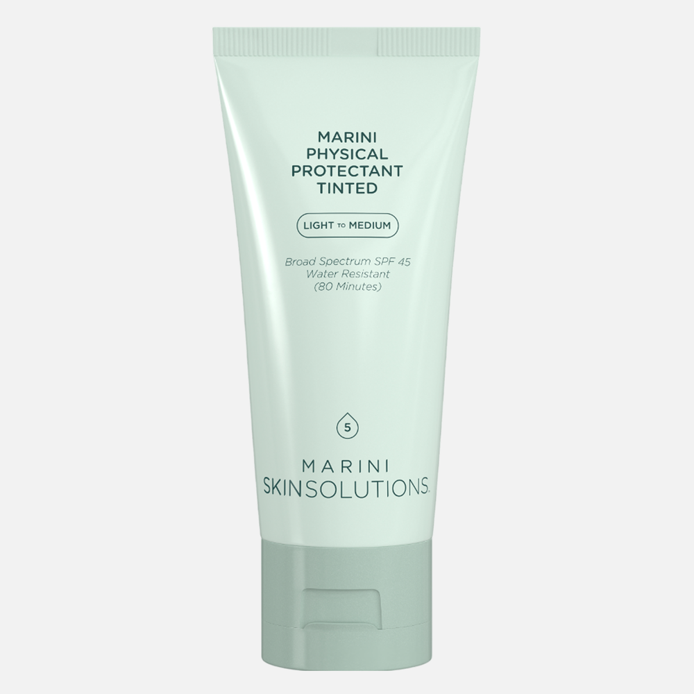 ПОДАРОК: MARINI SKINSOLUTIONS Physical Protectant Tinted SPF45 (Light to Medium) Солнцезащитный крем с тональным эффектом Medium c SPF45, 57 г