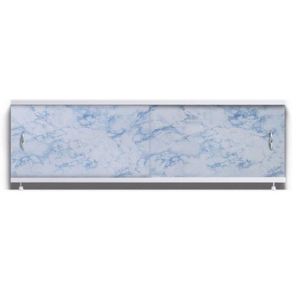 Экран под ванну 1,7м Оптима серо-синий мрамор