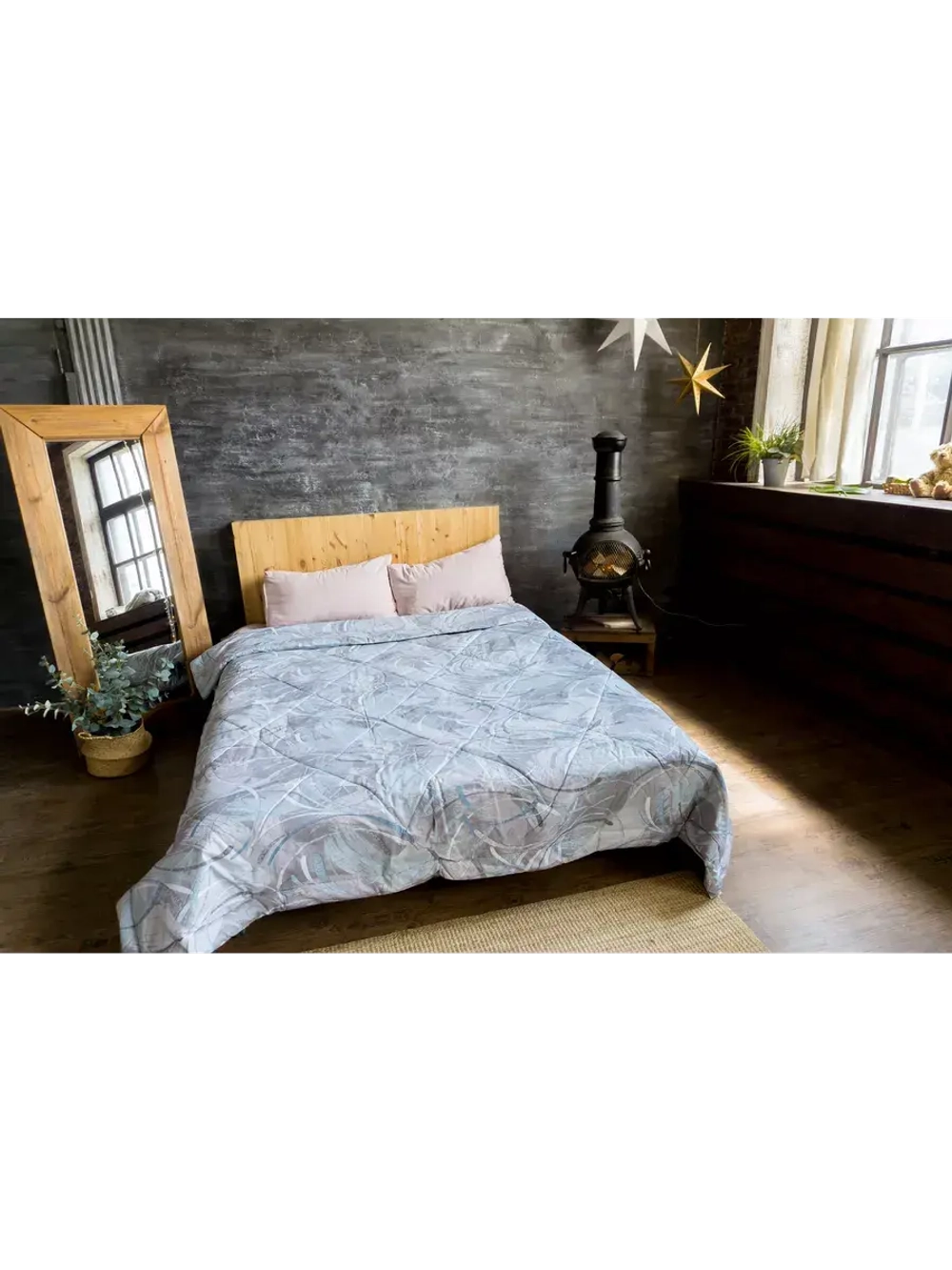 Одеяло лен евро макси 220х240 легкое летнее всесезонное