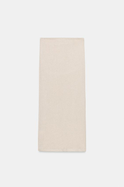 ZARA ДЛИННАЯ ЮБКА ПРЯМОГО КРОЯ, БЕЖЕВЫЙ