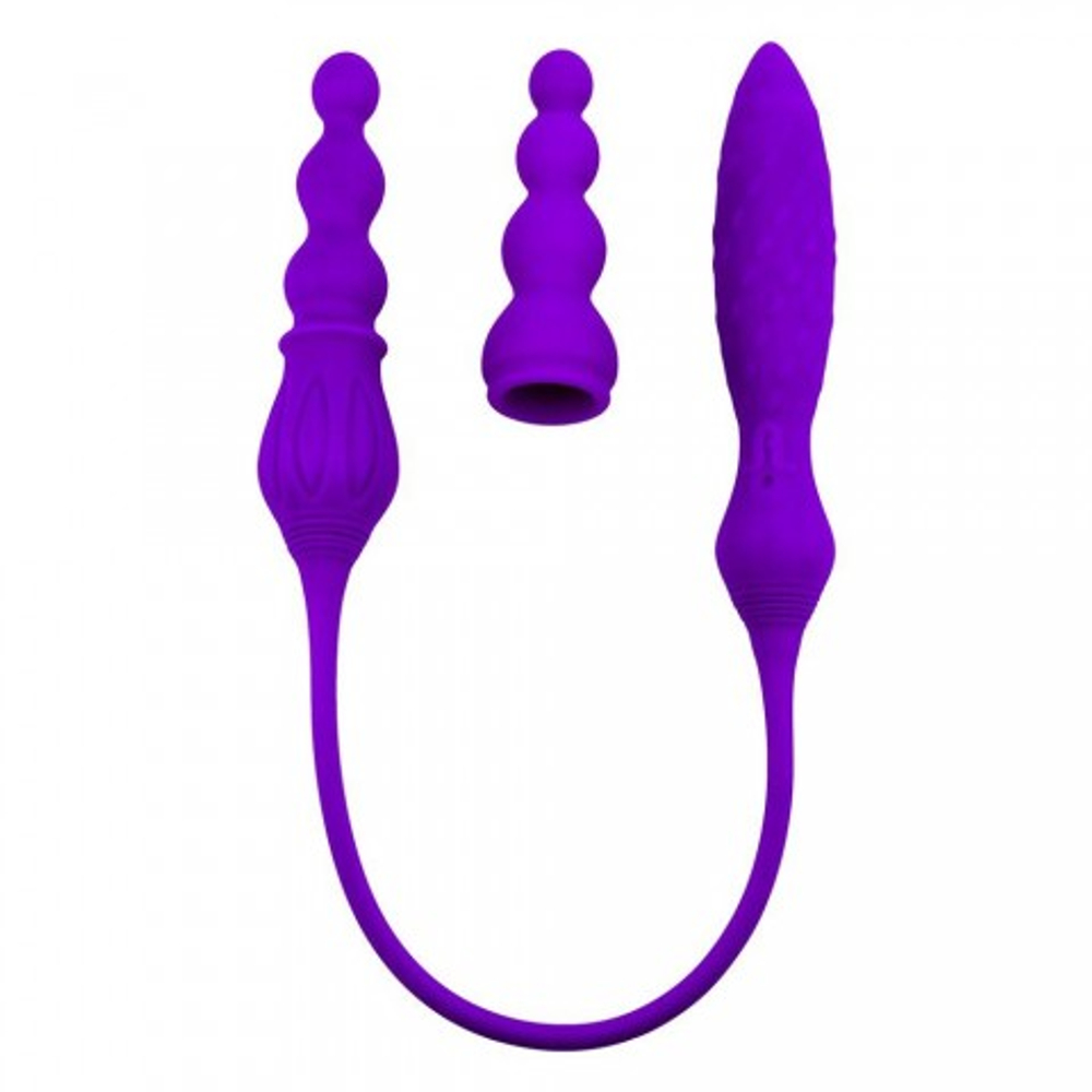 Двойной вибратор Adrien Lastic 2X с пультом ДУ